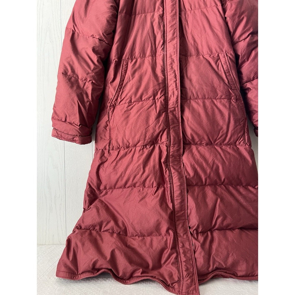 Vintage 80's Frostline Kit Quilted Goose Down Puffer Women's SM Sienna Red Coat - Picture 7 of 16